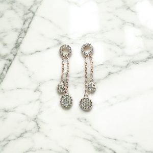 Brinco com Caimento em Pedras - Prata 925 - Atacado