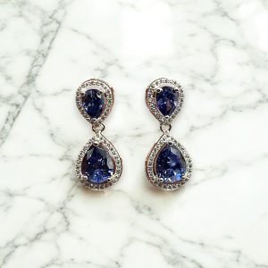 Brinco Azul Galáxia - Prata 925 - Atacado