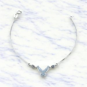 Pulseira Águia Prata 18 cm – Força e Estilo Atemporal