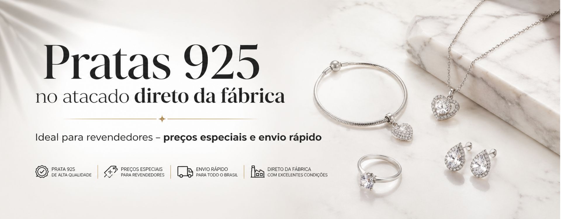 pratas 925 atacado