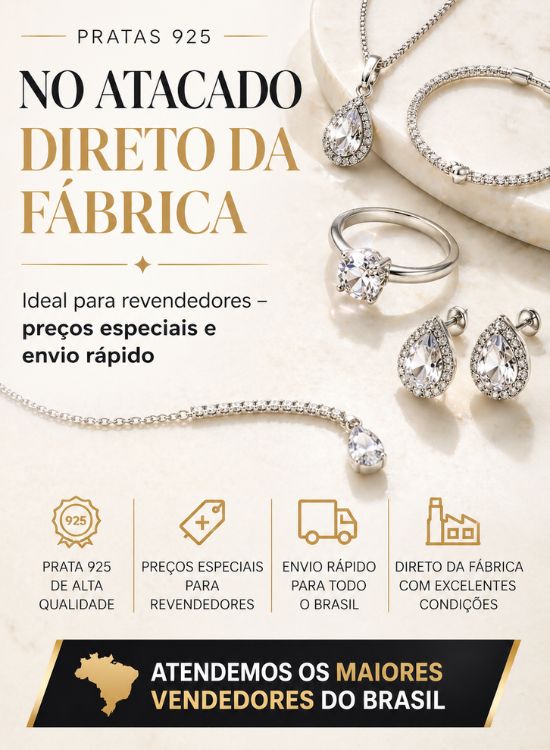 pratas 925 atacado